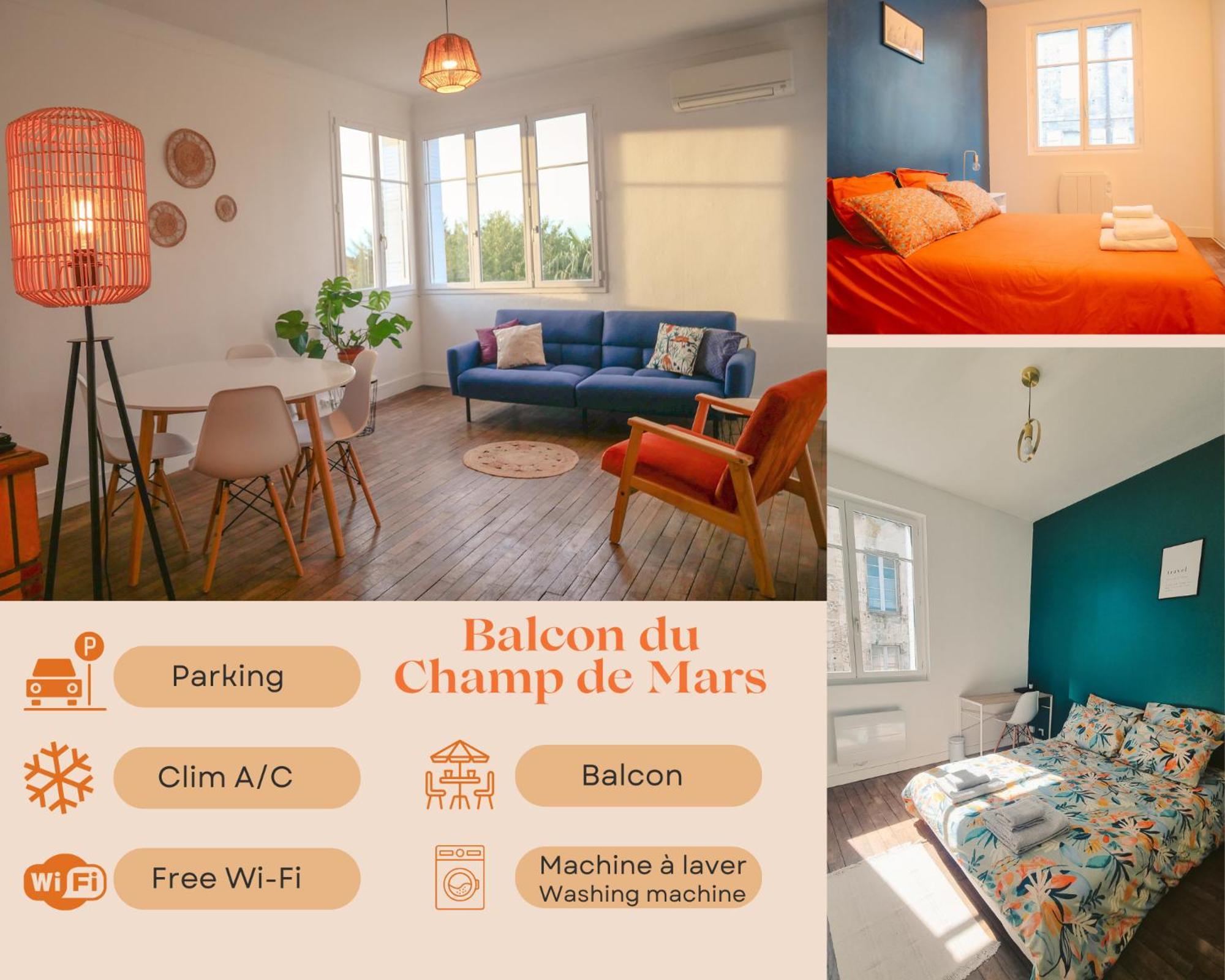 Balcon du Champ de Mars - Wifi / Parking Angouleme Bagian luar foto